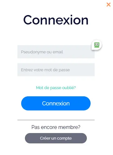 Connexion des membres du Royal Game Casino