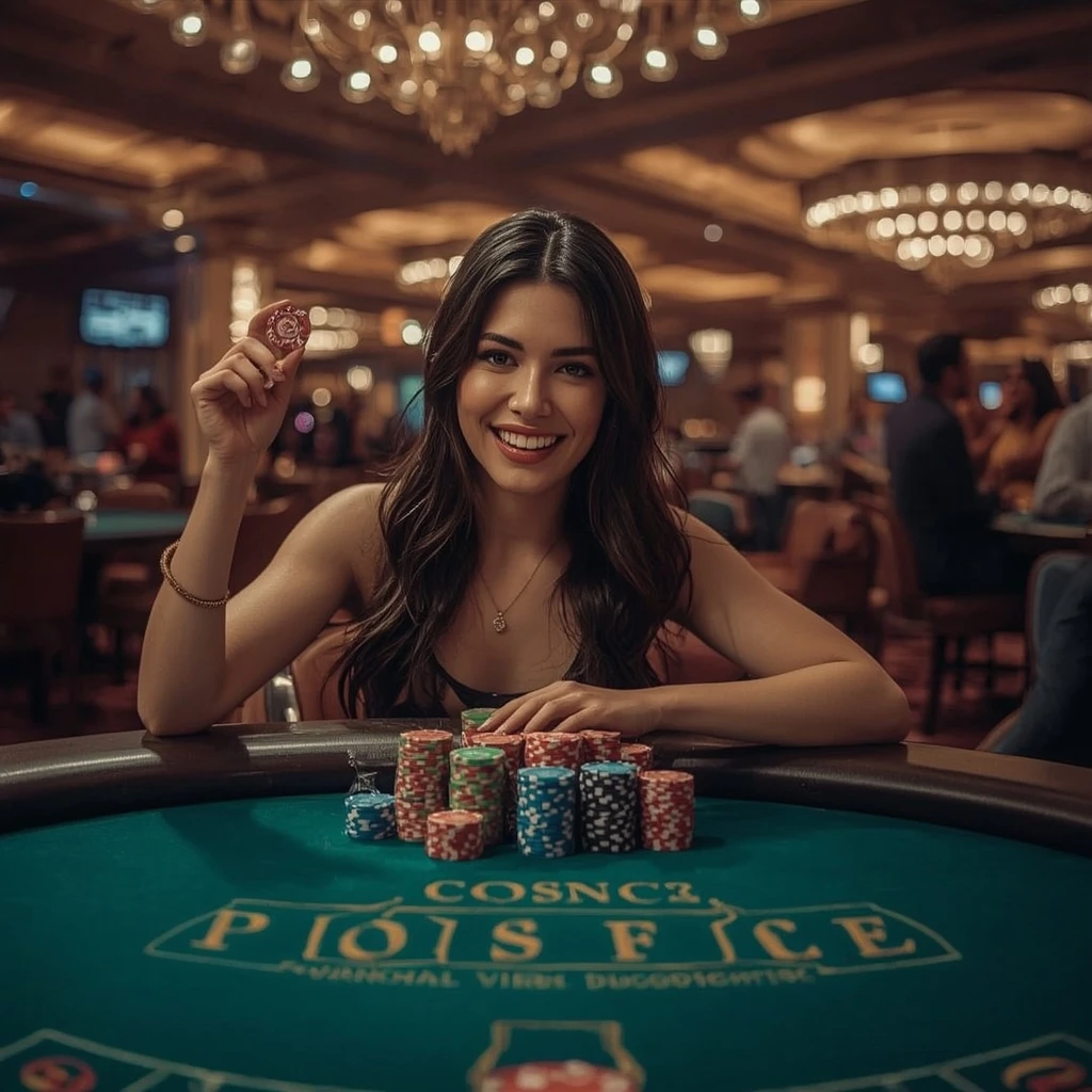 bonus dans les mains d’un homme au casino ROYAL GAME CASINO