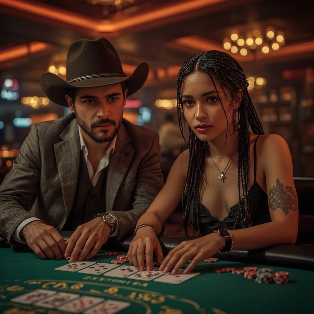 photo de deux joueurs de poker ROYAL GAME CASINO