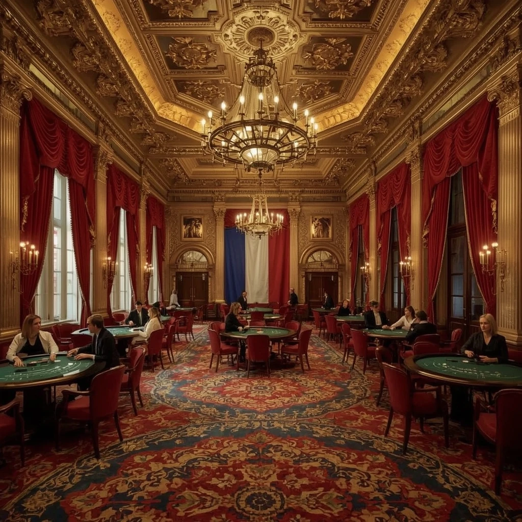 Le casino et le drapeau français ROYAL GAME CASINO